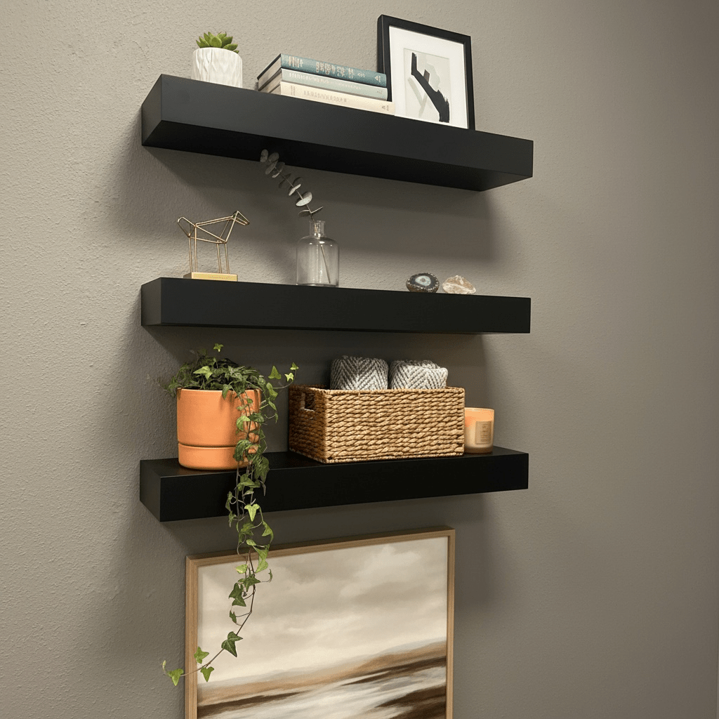 Alder Floating Shelf - 3.5