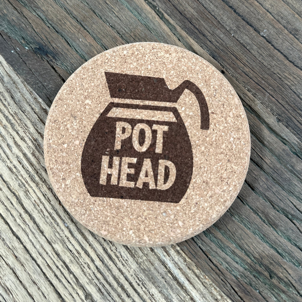 Coffee Lover Cork Coasters | Thick Cork Coaster | Various Designs - Seeds & Sawdust