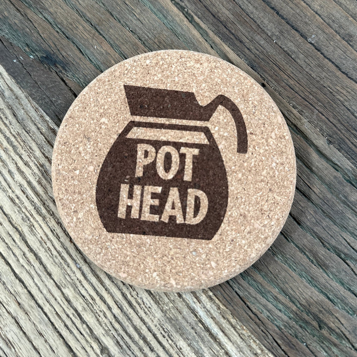 Coffee Lover Cork Coasters | Thick Cork Coaster | Various Designs - Seeds & Sawdust