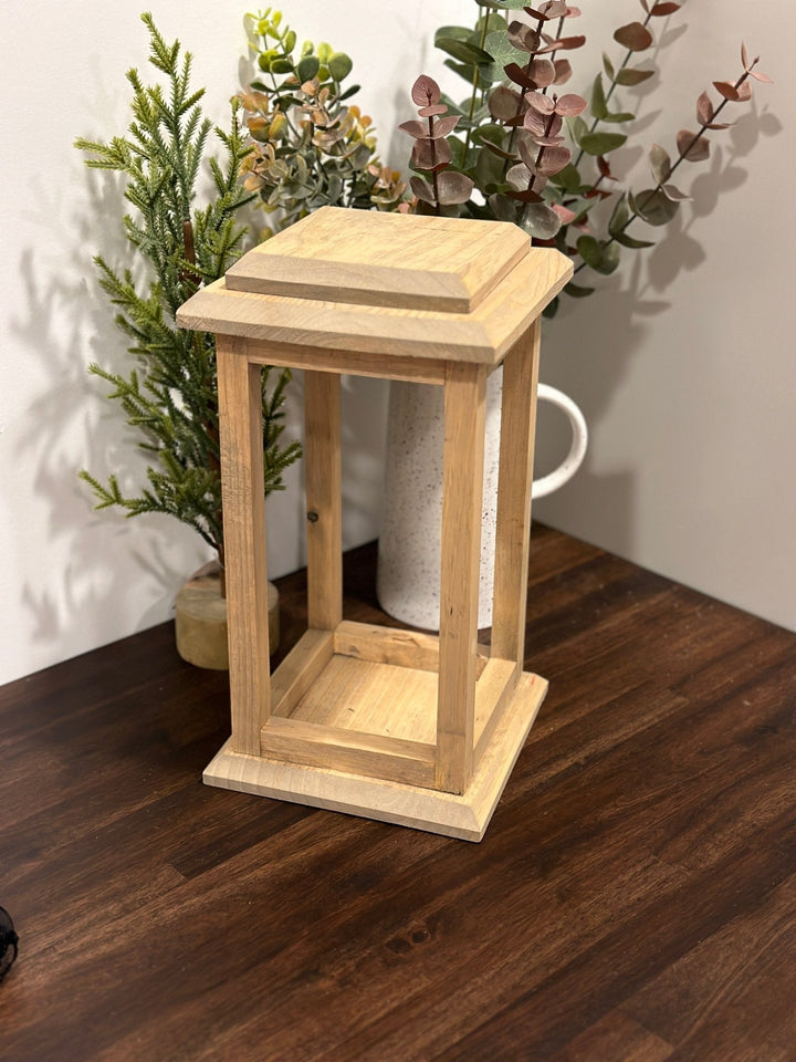 Decorative Wooden Lantern (Various Sizes Available) | Wedding Decor | Home Decor - Seeds & Sawdust