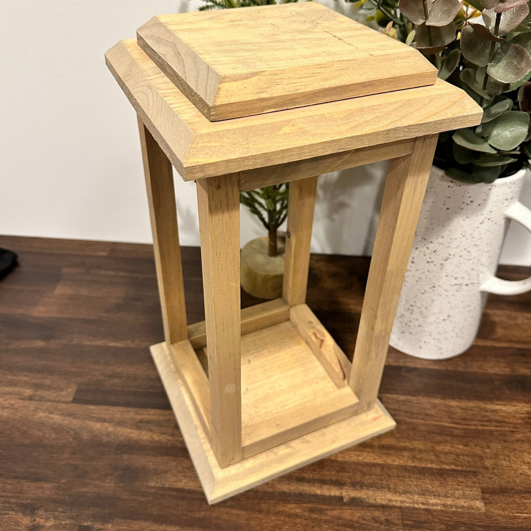 Decorative Wooden Lantern (Various Sizes Available) | Wedding Decor | Home Decor - Seeds & Sawdust