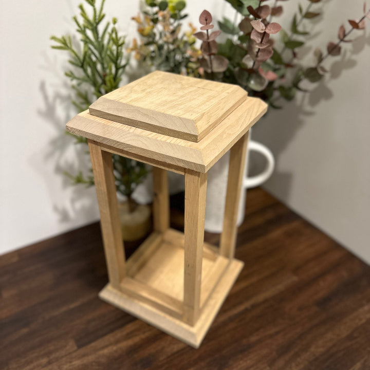 Decorative Wooden Lantern (Various Sizes Available) | Wedding Decor | Home Decor - Seeds & Sawdust