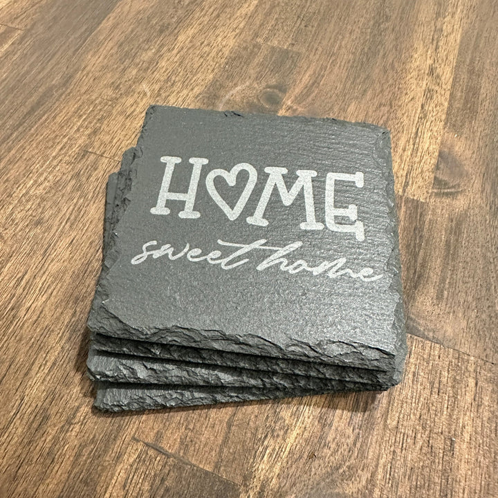 Home Sweet Home Coaster | Slate Coaster - Seeds & Sawdust