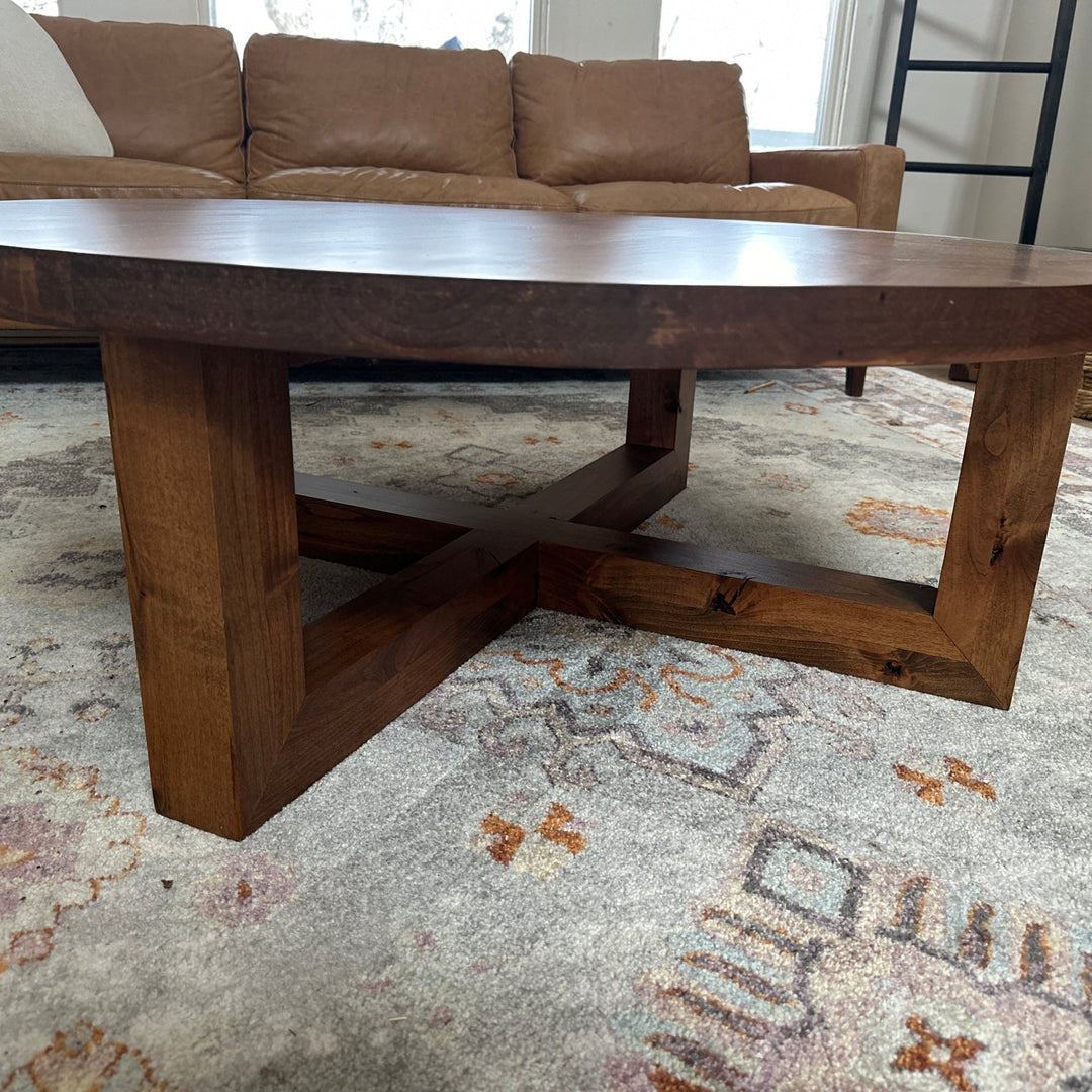 Round Modern Farmhouse Coffee Table - Seeds & Sawdust