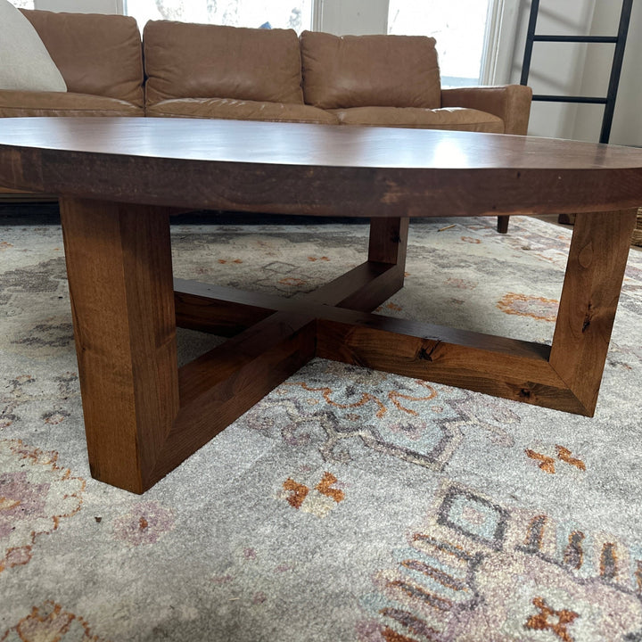 Round Modern Farmhouse Coffee Table - Seeds & Sawdust
