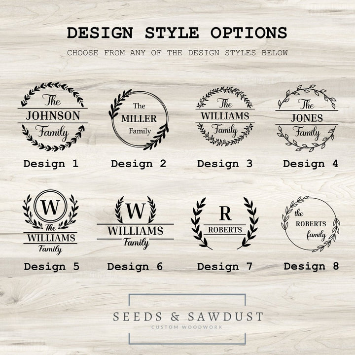 Round Monogram Coaster | Round or Square Slate | Personalized - Seeds & Sawdust