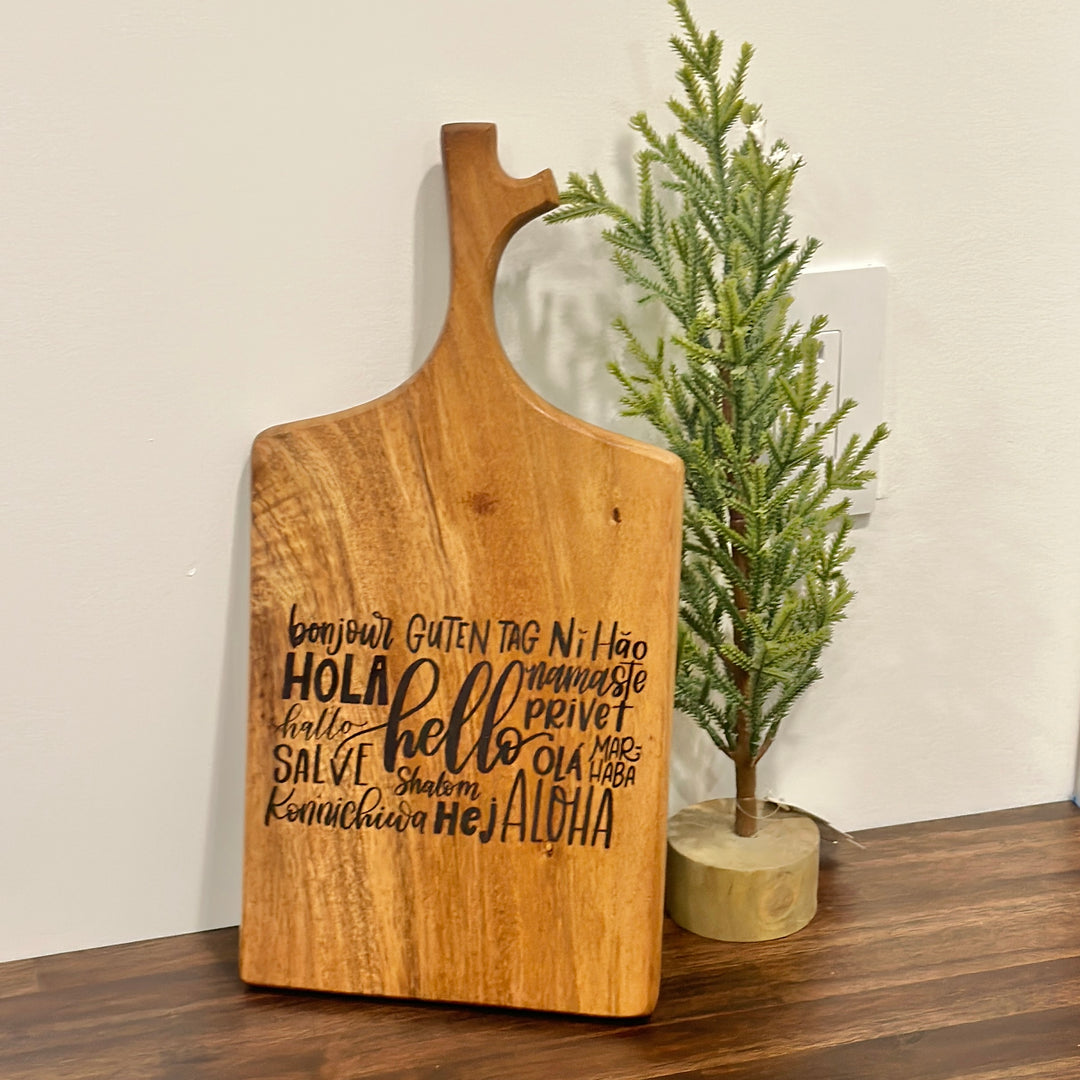 Wooden Cutting Board (15”x8”) | Kitchen Decor | Hello Design | Cheese Board