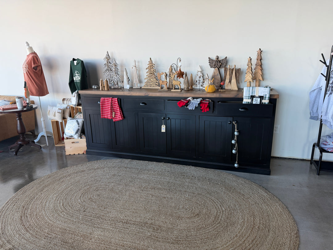 Buffet Cabinet - 102” Long - Painted Black