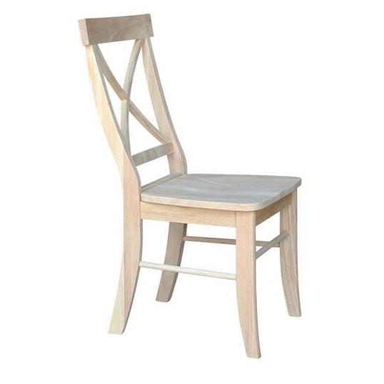 Wooden X Back Chair