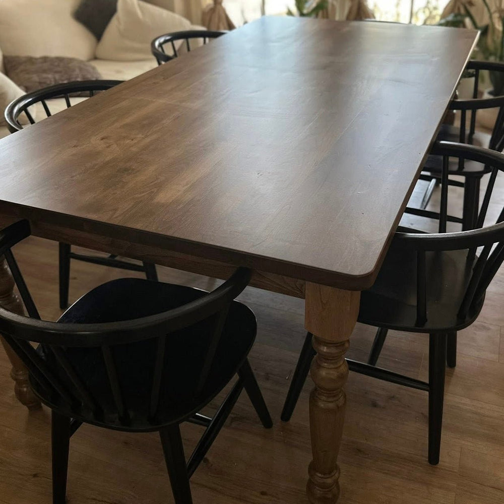 Alder Farmhouse Dining Table - Seeds & Sawdust