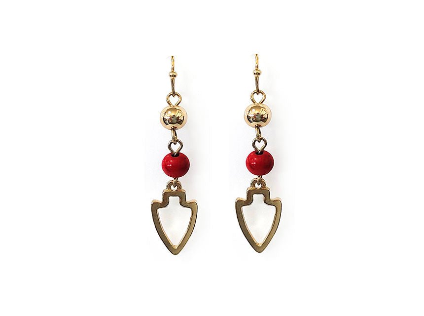 Arrowhead Dangle Gold - Seeds & Sawdust