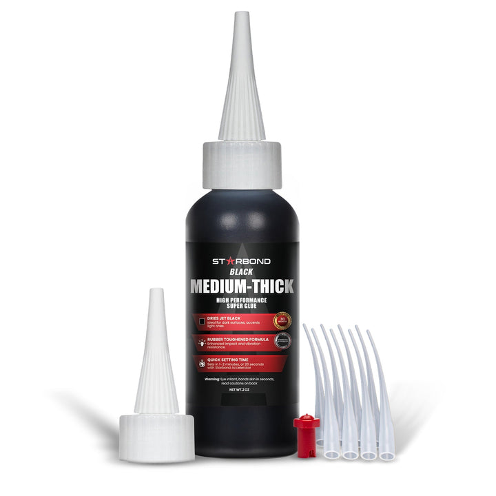 Black Medium - Thick Super Glue - Seeds & Sawdust