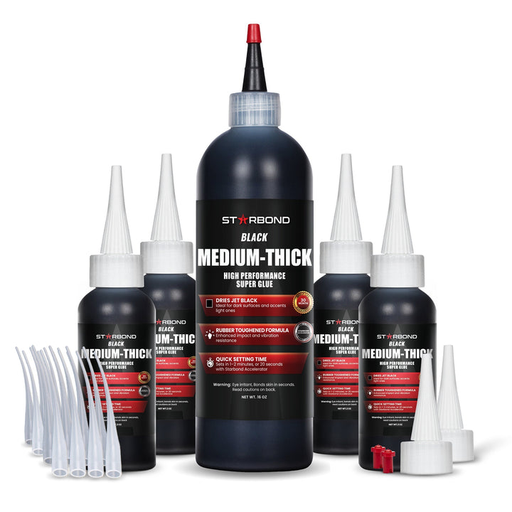 Black Medium - Thick Super Glue - Seeds & Sawdust
