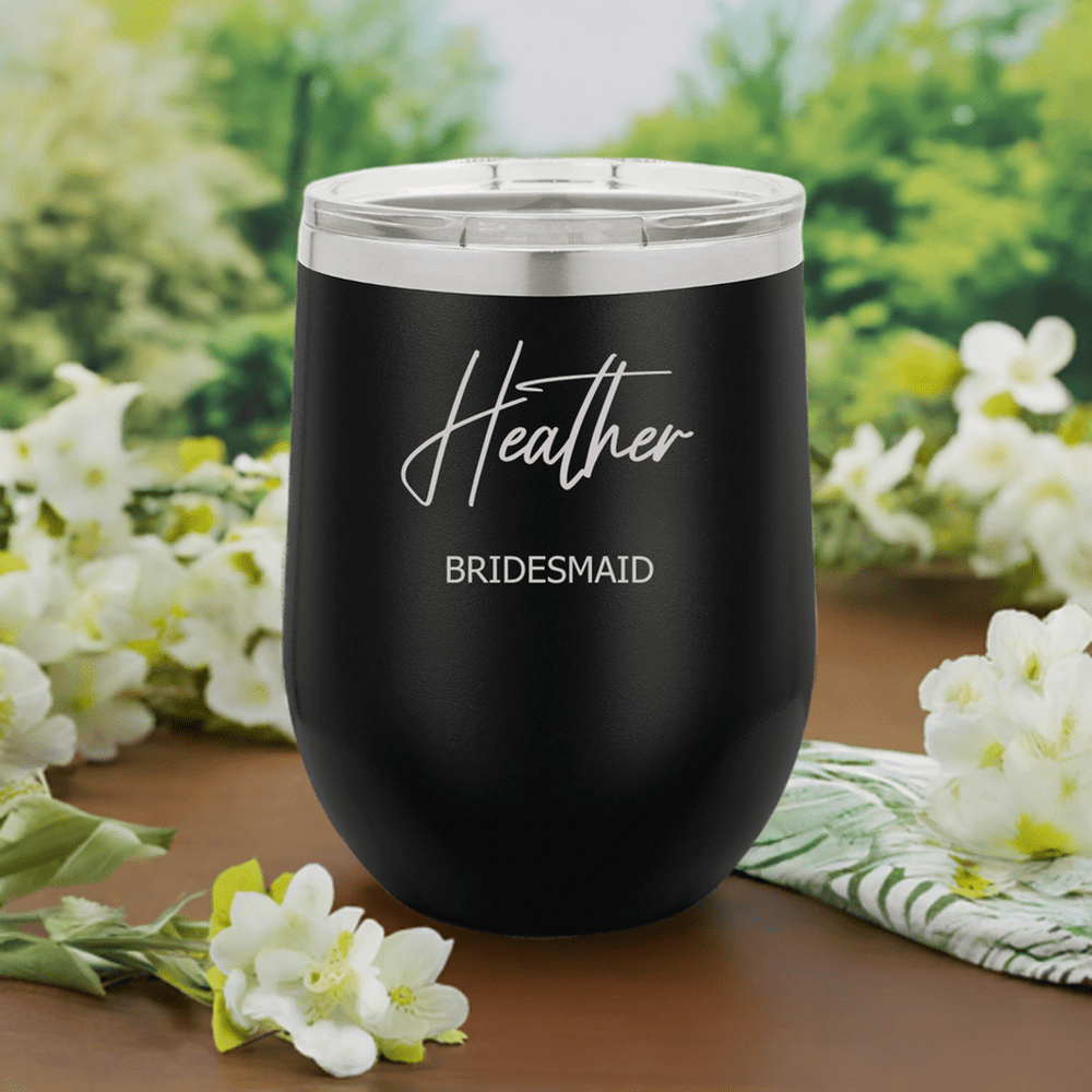 Bride & Bridesmaid 12 oz Polar Camel Tumbler | Wedding Gift - Seeds & Sawdust