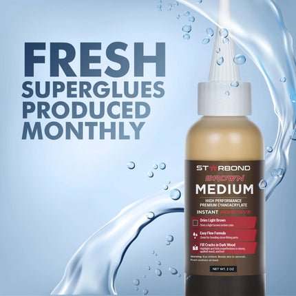 Brown Medium Super Glue - Seeds & Sawdust