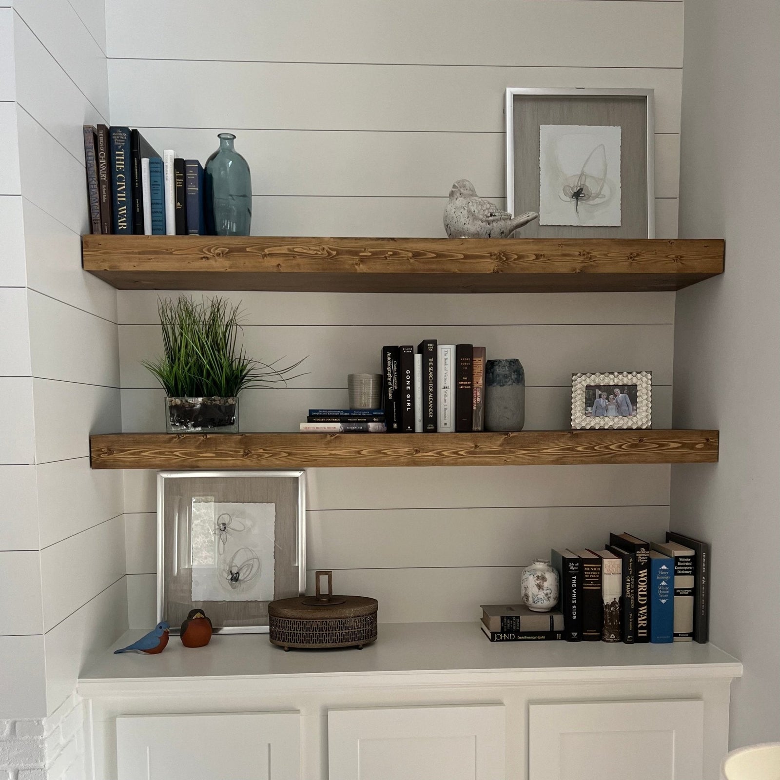 Farmhouse Floating Shelves | Wall Shelving - Seeds & Sawdust