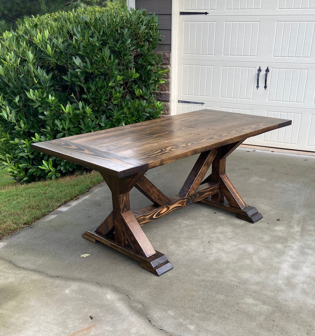 Rustic Rectangular Straw Table Grayson Classic Rectangular Farmhouse Table – Seeds & Sawdust