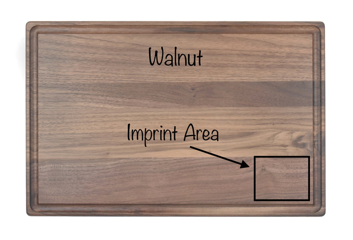 Personalized Cutting Board, Walnut or Cherry