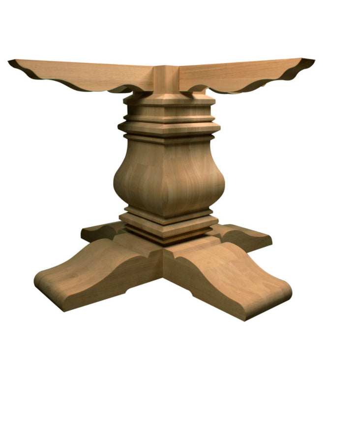 Large Pedestal Farmhouse Table | 54" - 72" Diameters