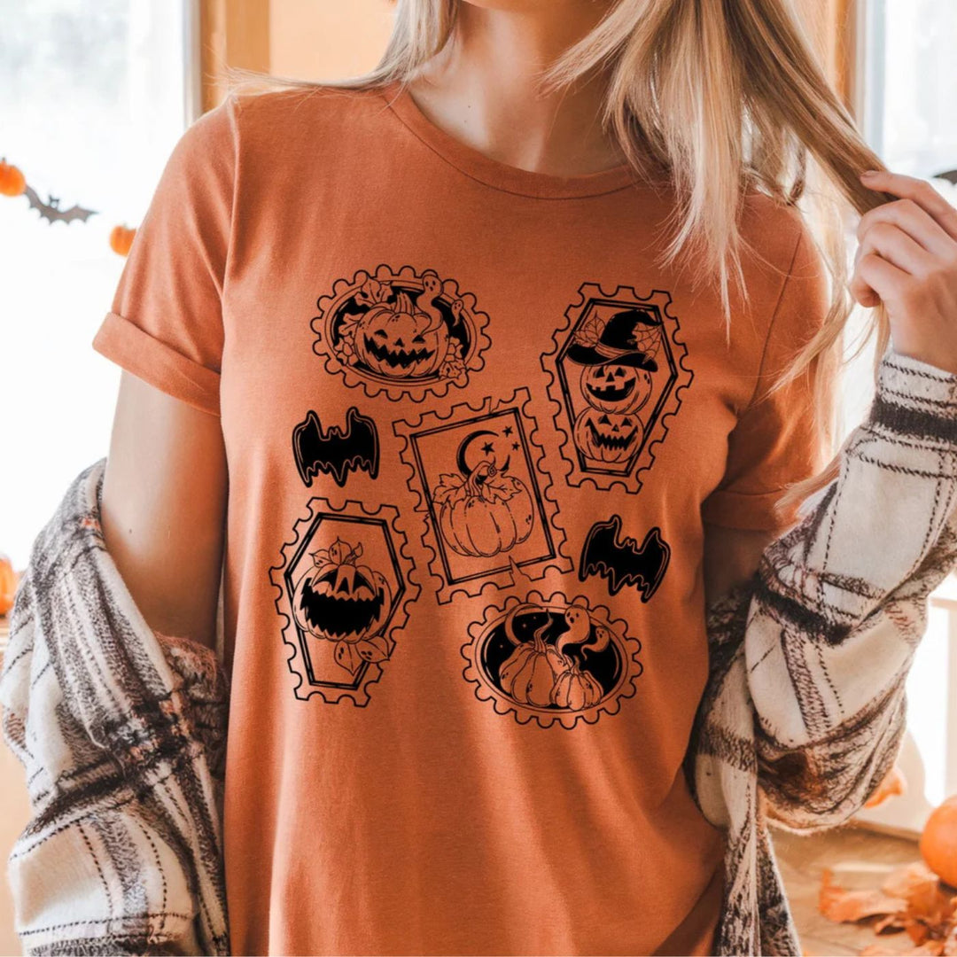 Jack O' Lantern Stamps Tee - Seeds & Sawdust
