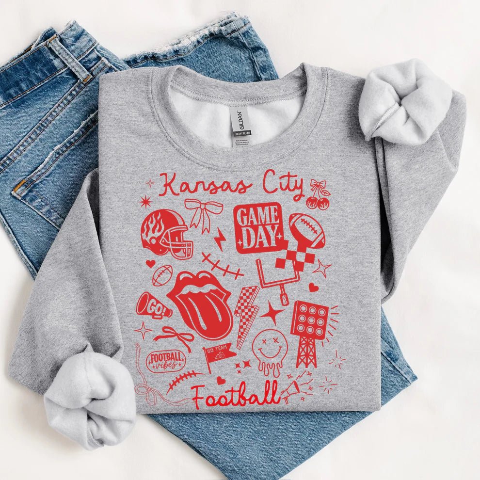 KC Chiefs Doodle Sweatshirt - Seeds & Sawdust