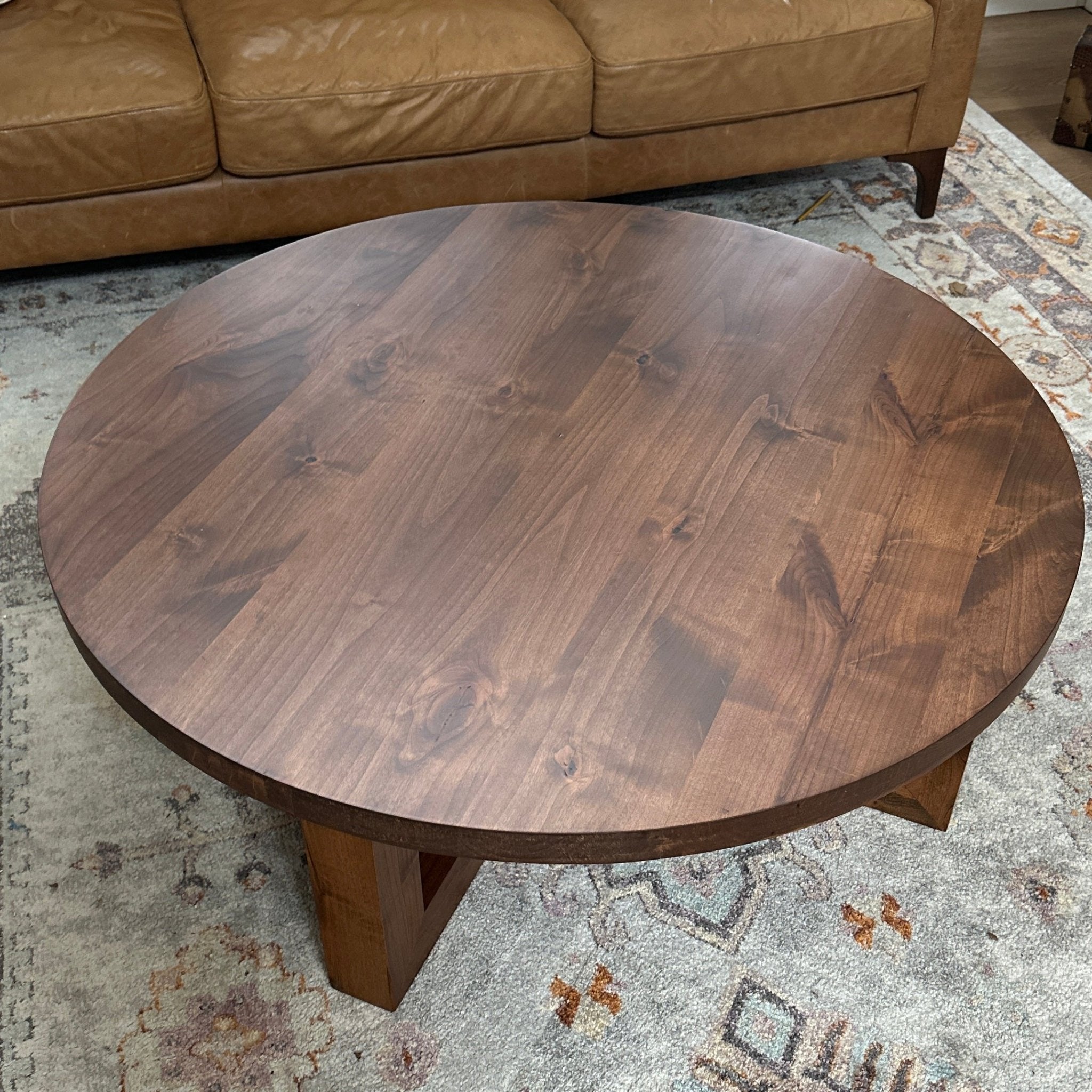 Round Modern Farmhouse Coffee Table
