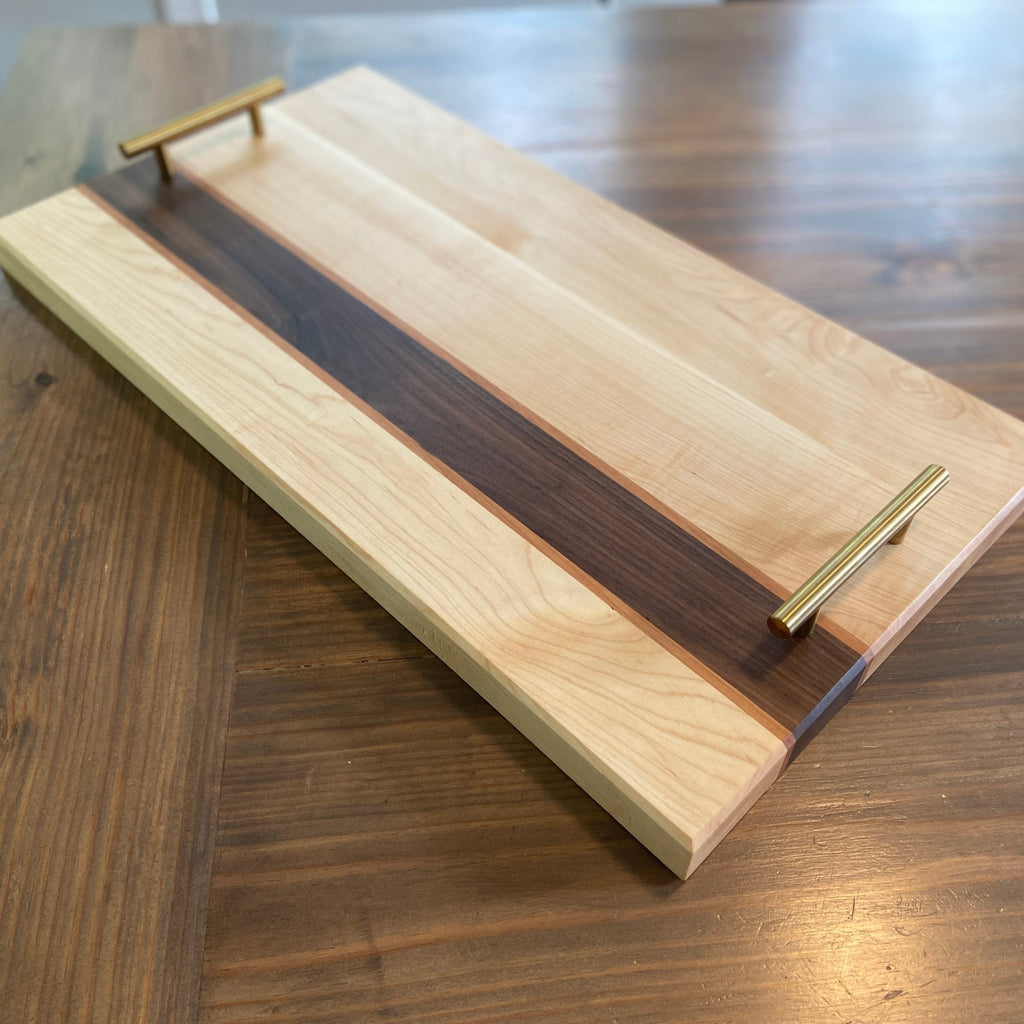 Walnut and Maple Serving Tray! on sale