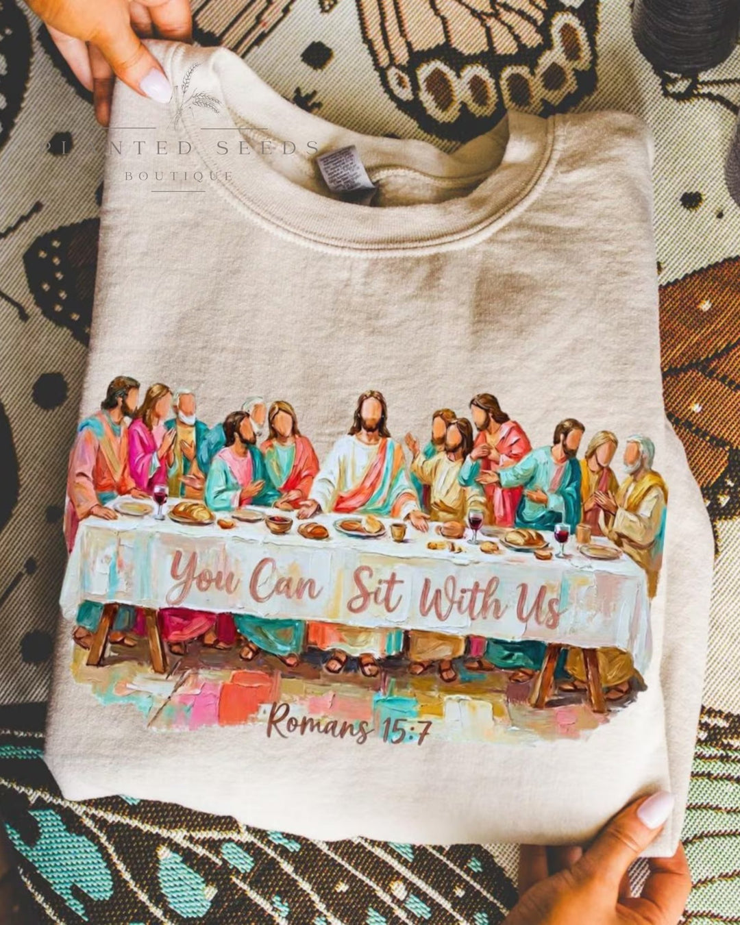 Sit With Us Tee - Seeds & Sawdust