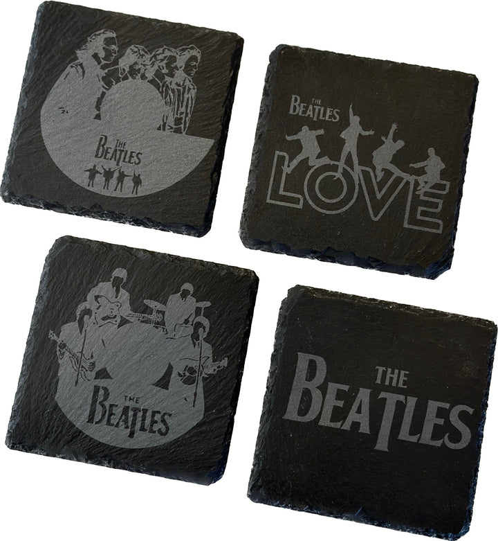 "The Beatles" Slate Coaster Set - Seeds & Sawdust