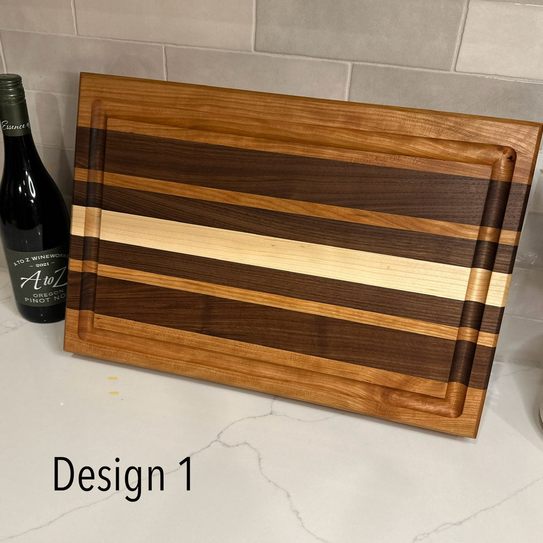 Thick Hardwood Cutting Board | 2" Thick | Walnut | Maple | Cherry - Seeds & Sawdust