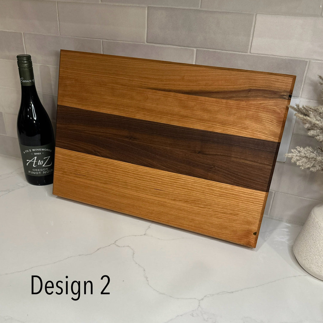 Thick Hardwood Cutting Board | 2" Thick | Walnut | Maple | Cherry - Seeds & Sawdust