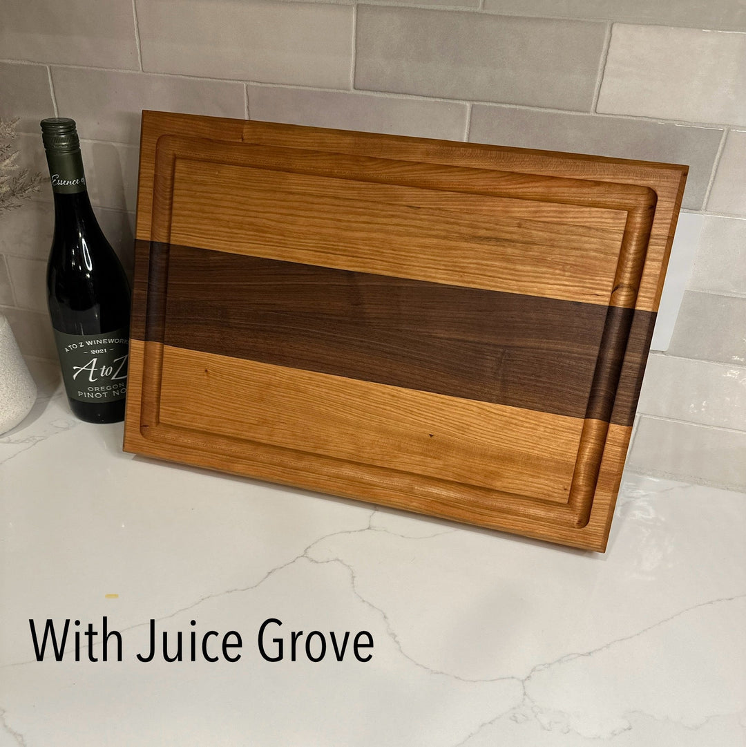 Thick Hardwood Cutting Board | 2" Thick | Walnut | Maple | Cherry - Seeds & Sawdust