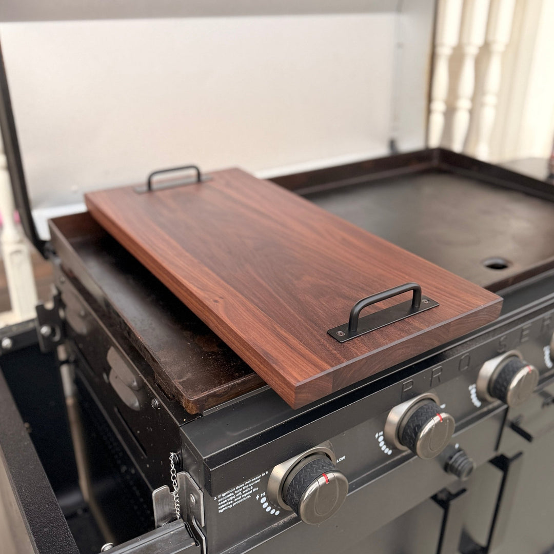 Walnut Griddle Prep Board | Handcrafted Outdoor Cutting Board - Seeds & Sawdust