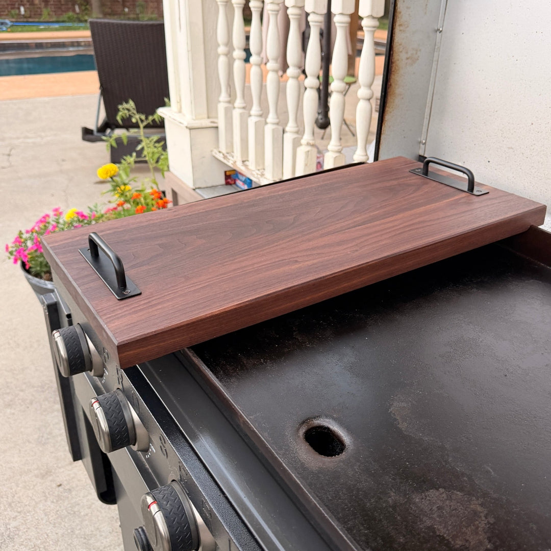 Walnut Griddle Prep Board | Handcrafted Outdoor Cutting Board - Seeds & Sawdust