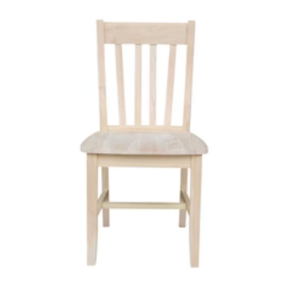 Wooden Slat Back Chair - Seeds & Sawdust