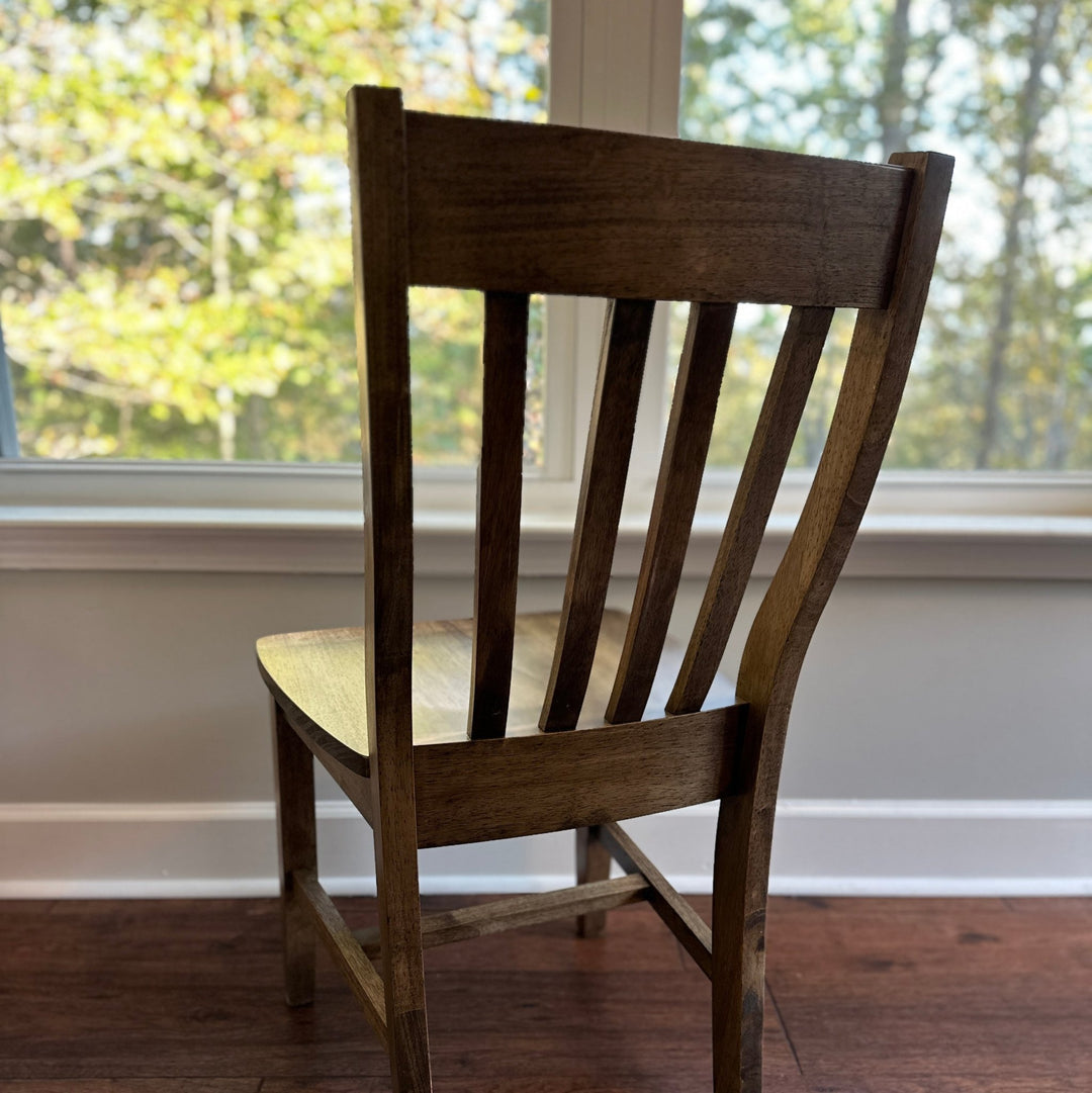 Wooden Slat Back Chair - Seeds & Sawdust