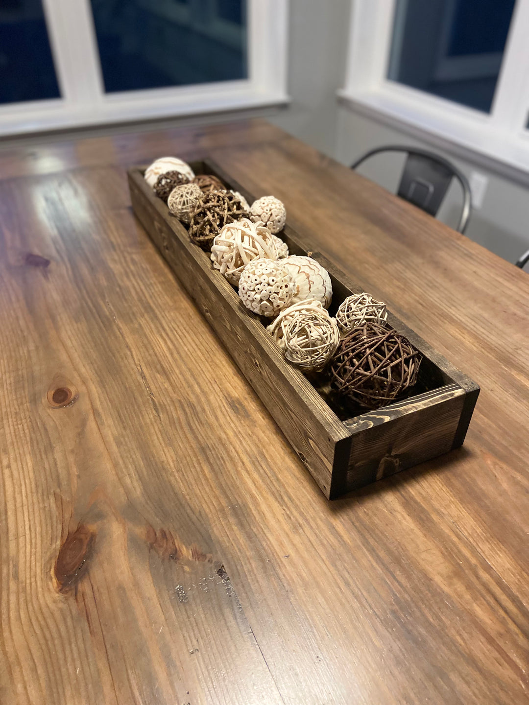 Wooden Table Top Centerpiece