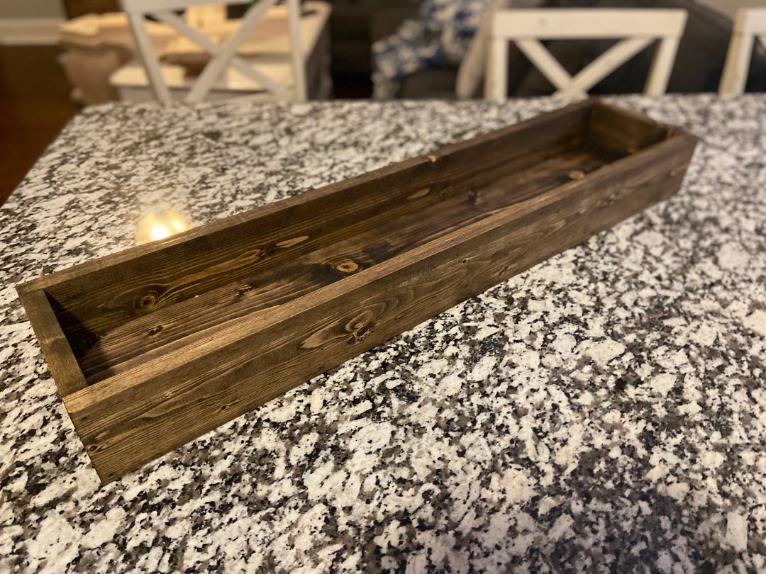 Wooden Table Top Centerpiece | Table Tray