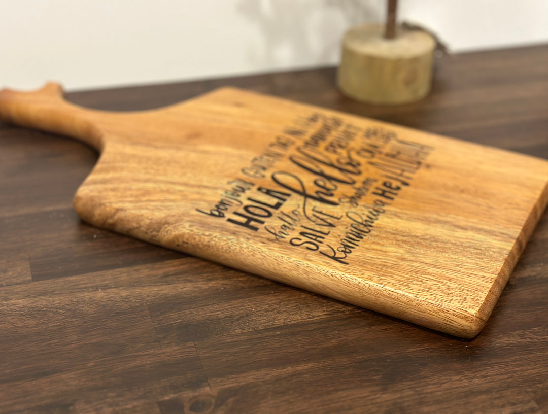 Wooden Cutting Board (15”x8”) | Kitchen Decor | Hello Design | Cheese Board