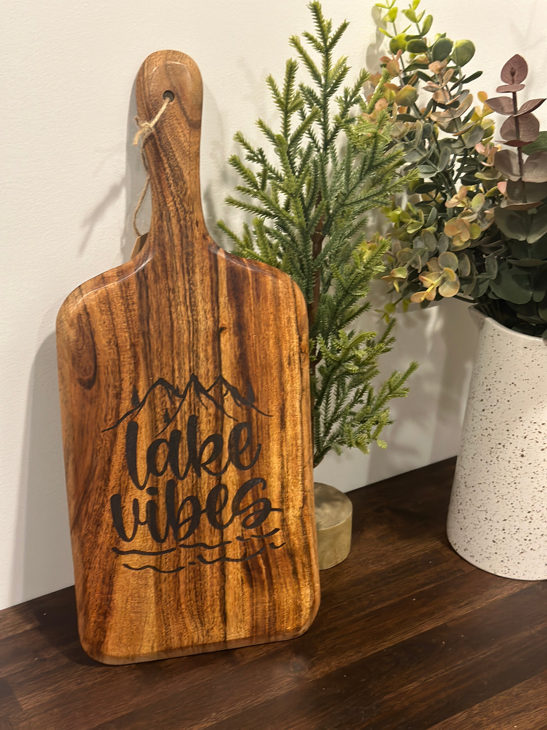 Lake Life Wooden Cutting Board (17”x7”) | Lake House Decor | Cheese Board | Various Designs