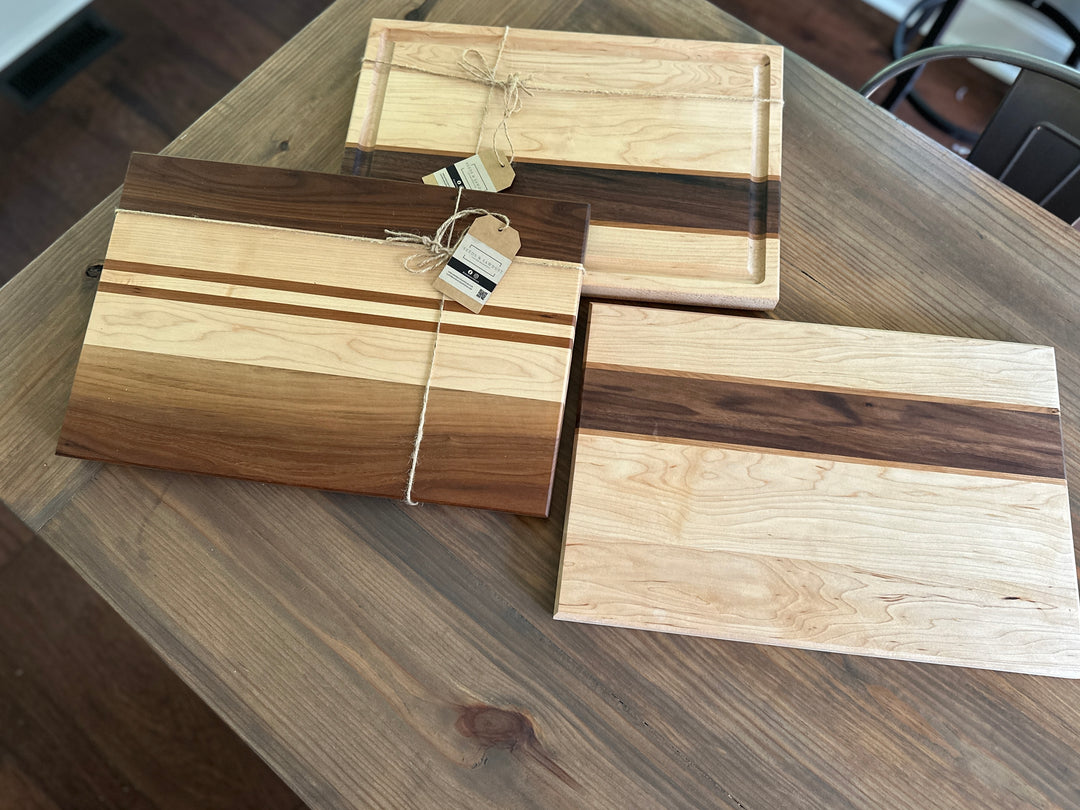 Hardwood Cutting Board, Walnut, Maple