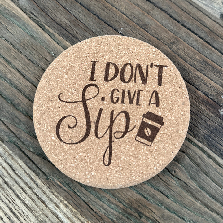 Coffee Lover Cork Coasters | Thick Cork Coaster | Various Designs